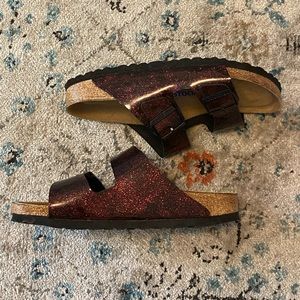 Birkenstock | Pink glittery Arizona sandal